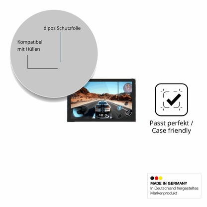 Schutzfolie mit optimaler Passform, zur Verwendung mit Hüllen geeignet