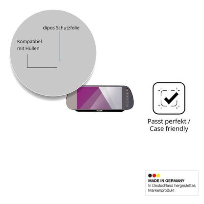 Schutzfolie mit optimaler Passform, zur Verwendung mit Hüllen geeignet