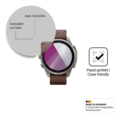 6x Schutzfolie klar für Garmin Fenix 9 Display-Schutzfolie
