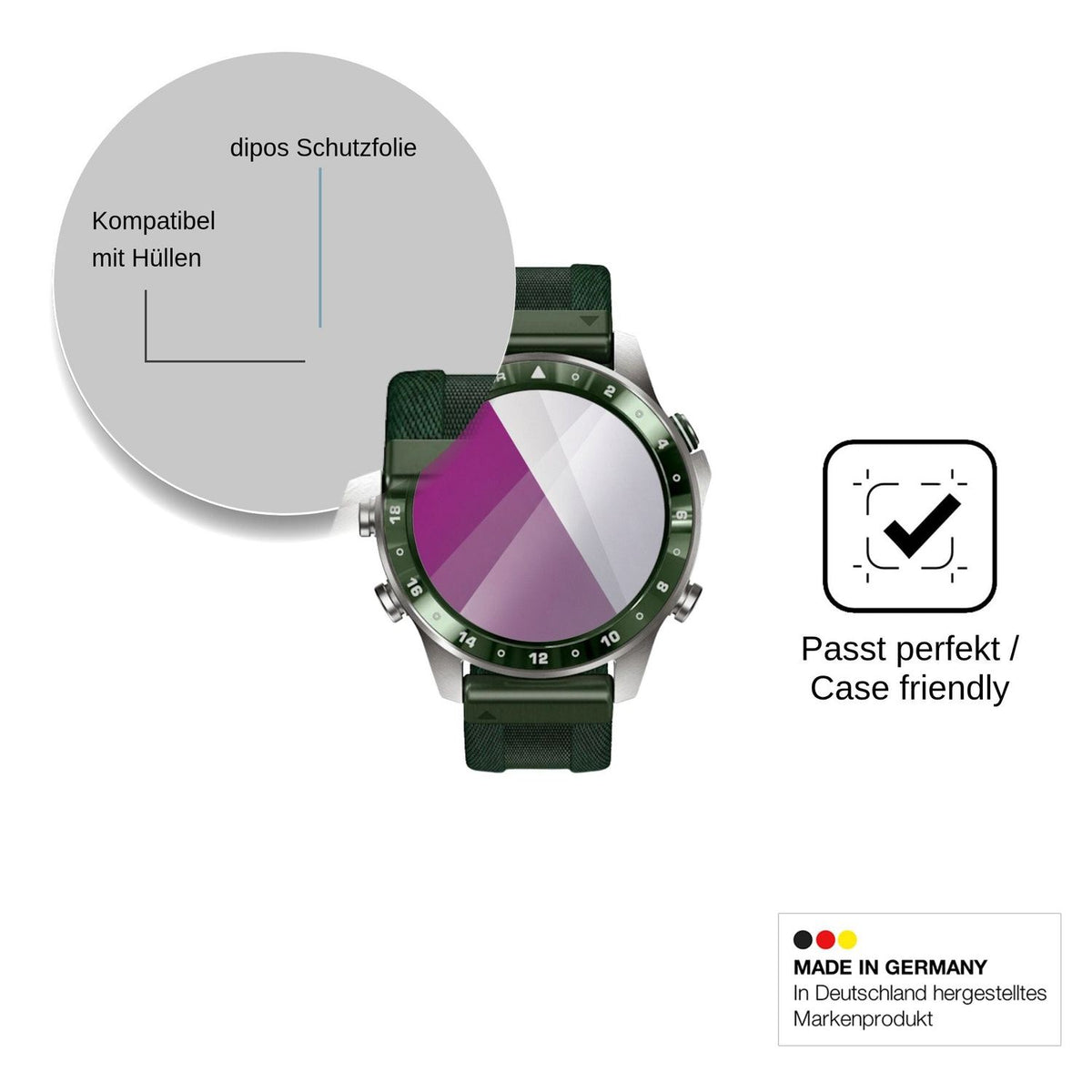 6x Schutzfolie klar für Garmin MARQ Golfer Gen 3 Display-Schutzfolie