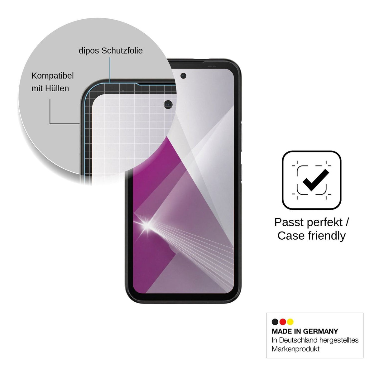 4x Schutzfolie klar für Gigaset GX50 Display-Schutzfolie