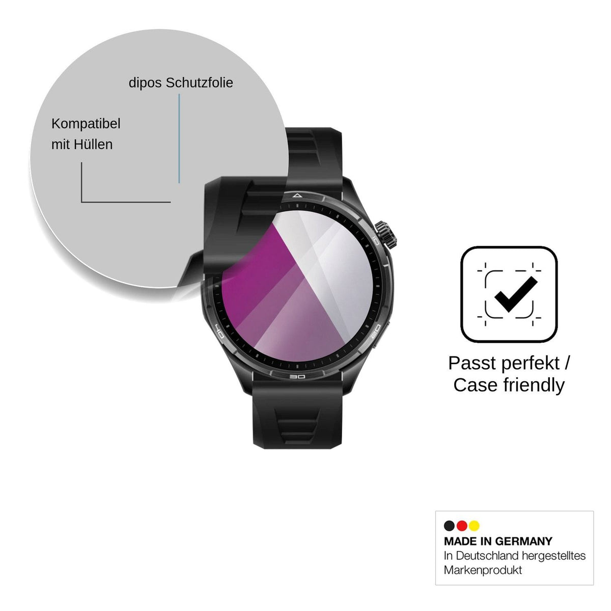 6x Schutzfolie klar für Honor Watch 6 Pro Display-Schutzfolie