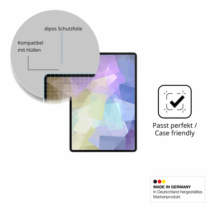 Schutzfolie mit optimaler Passform, zur Verwendung mit H�llen geeignet