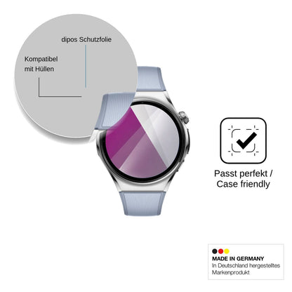 6x Schutzfolie klar für Huawei Watch 6 46 mm Display-Schutzfolie