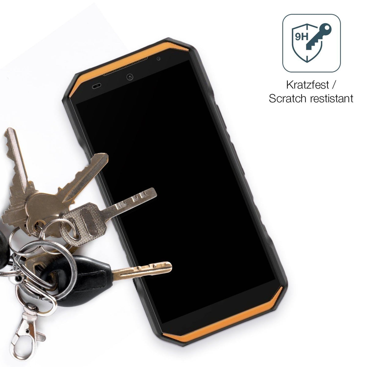 Schutzfolie mit optimaler Passform, zur Verwendung mit Hüllen geeignet