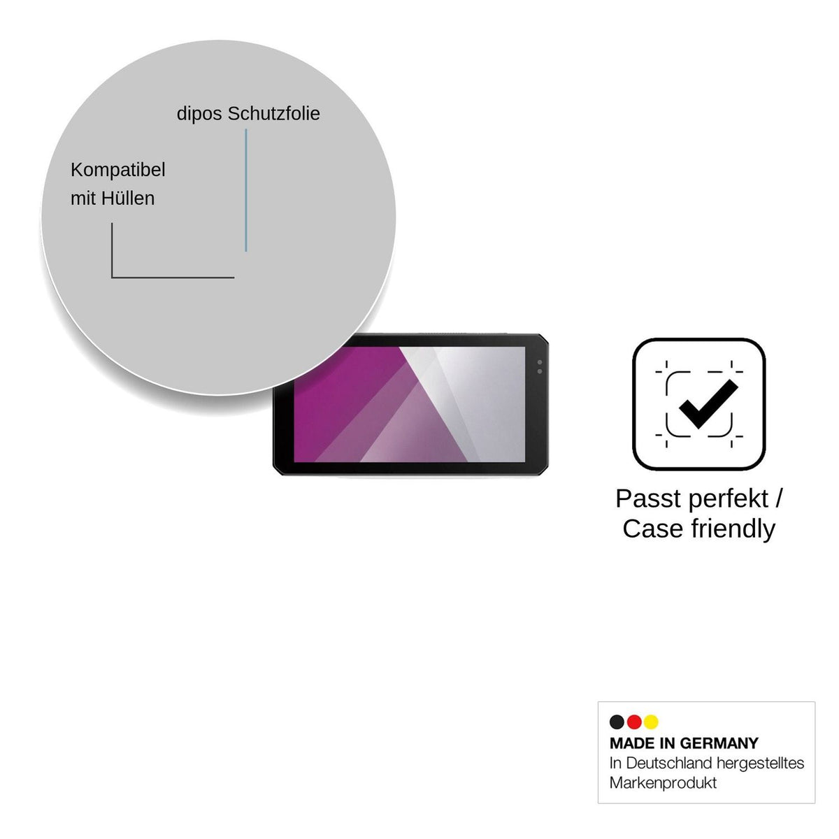 2x Schutzfolie klar für Jado S6 Display-Schutzfolie