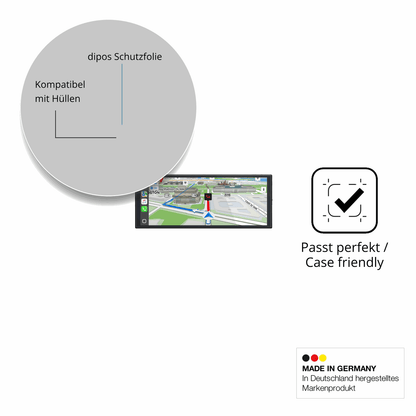 Schutzfolie mit optimaler Passform, zur Verwendung mit Hüllen geeignet