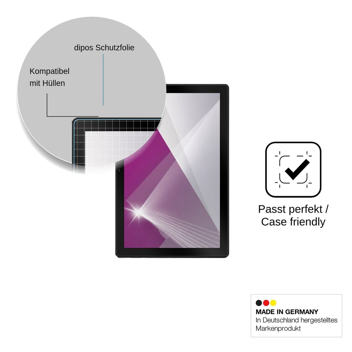 2x Schutzfolie klar für Laptok Gemini AI Display-Schutzfolie