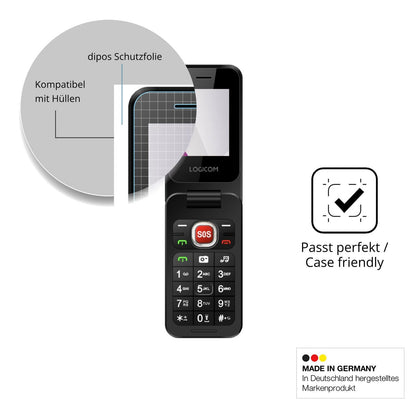 Schutzfolie mit optimaler Passform, zur Verwendung mit Hüllen geeignet