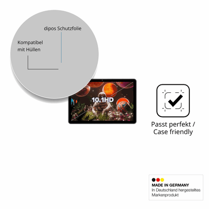 Schutzfolie mit optimaler Passform, zur Verwendung mit Hüllen geeignet