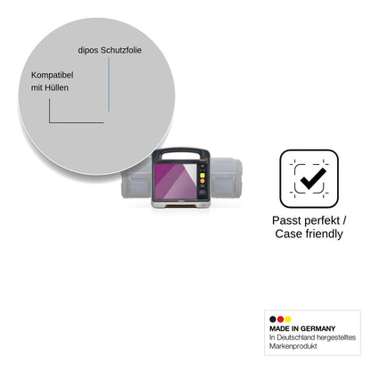2x Schutzfolie klar für Mindray Beneheart DX Display-Schutzfolie