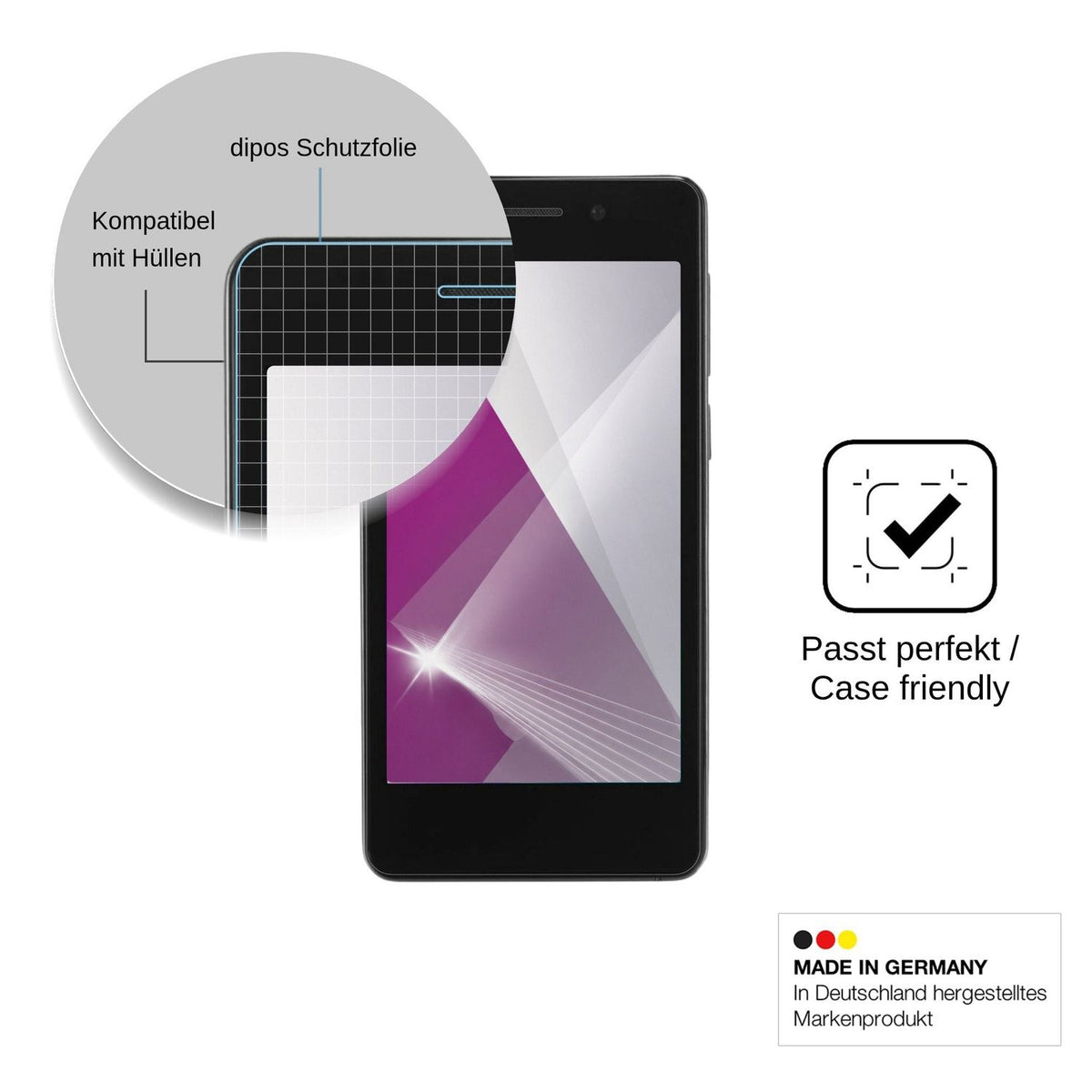 4x Schutzfolie klar für Nomi i450 Trend Display-Schutzfolie