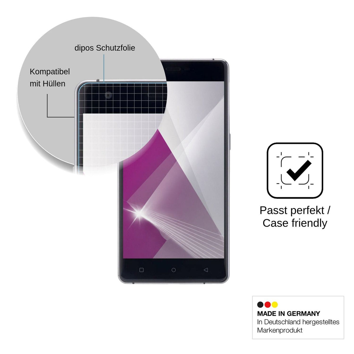 4x Schutzfolie klar für Nomi i506 Shine Display-Schutzfolie
