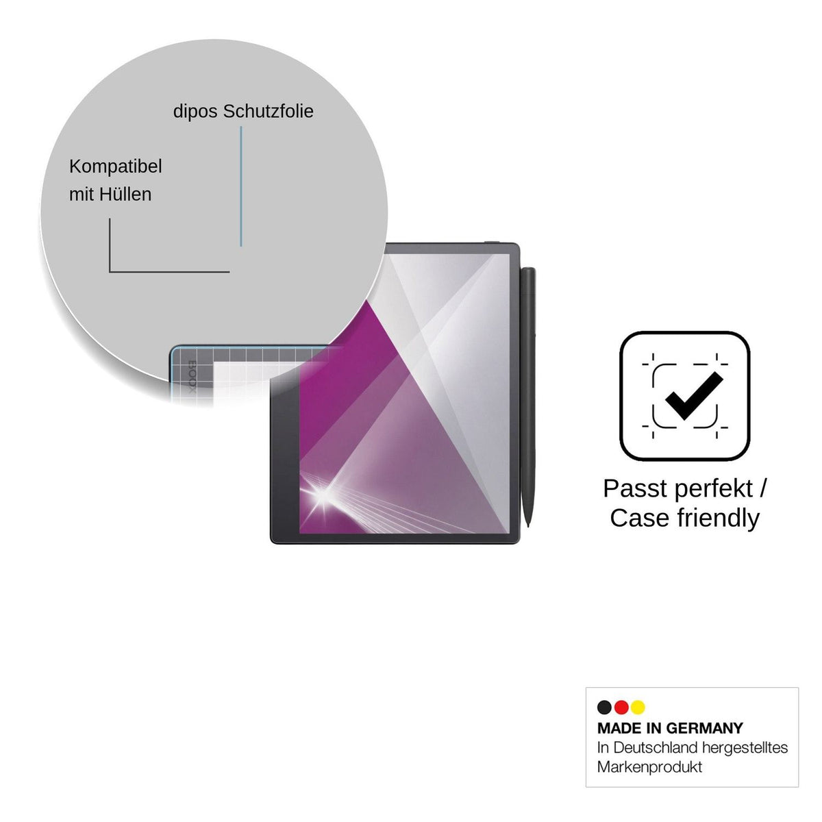 2x Schutzfolie klar für Onyx Boox Note Mini C Display-Schutzfolie
