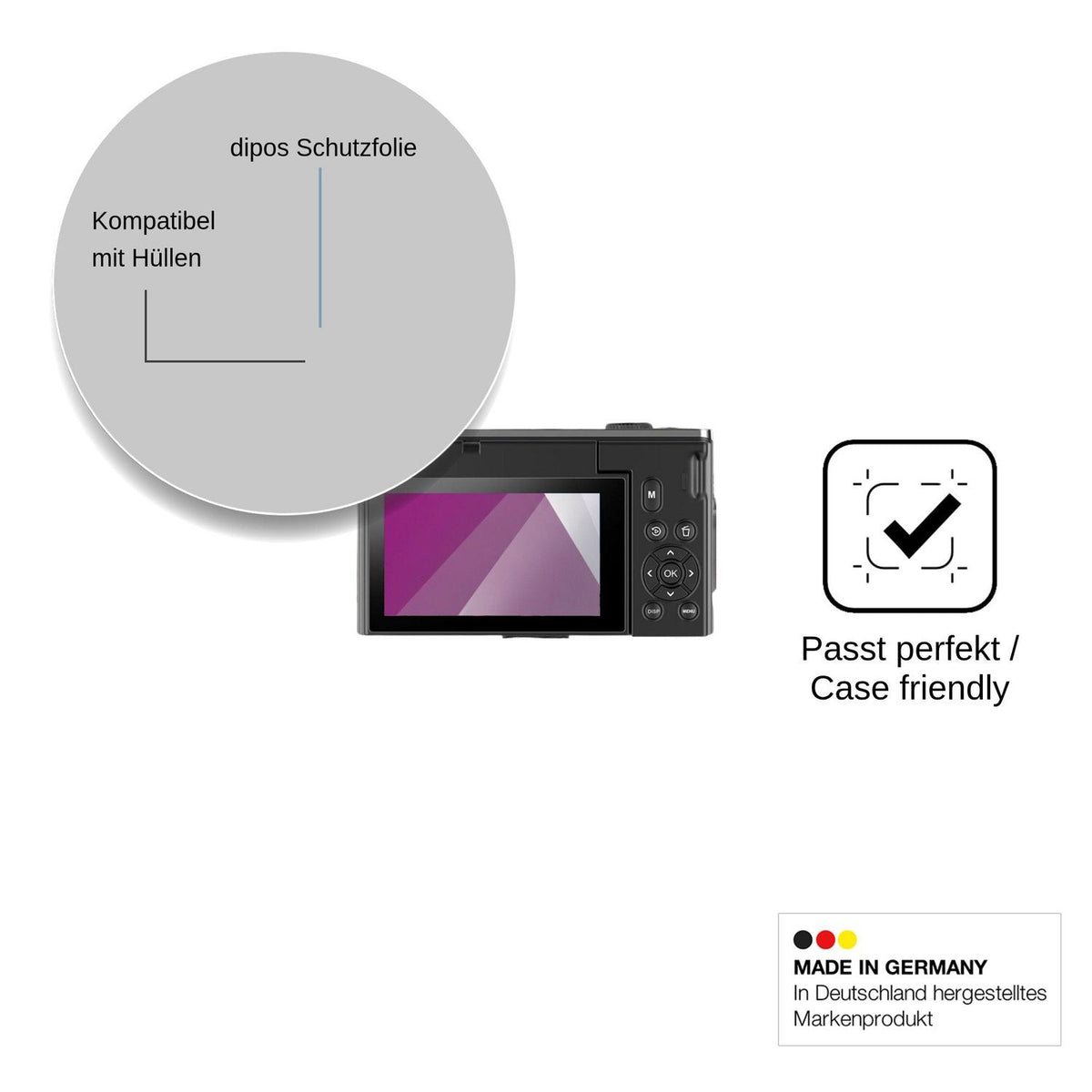 4x Schutzfolie klar für Ourlife D610 Display-Schutzfolie