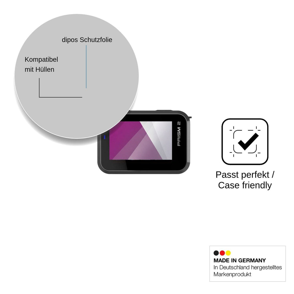 4x Schutzfolie klar für Sena Prism 2 Display-Schutzfolie
