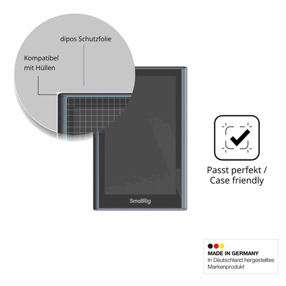 Schutzfolie mit optimaler Passform, zur Verwendung mit Hüllen geeignet