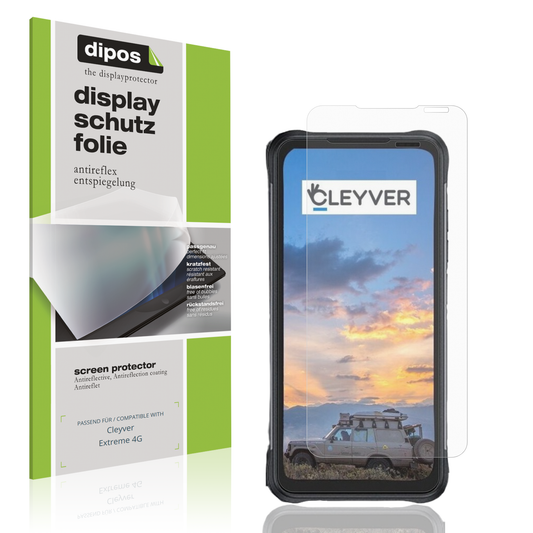Matte Displayschutzfolie von dipos passend für cleyverextreme 4g, präziser Zuschnitt und blasenfrei montiert