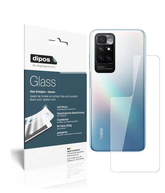 1x 9H Schutzfolie für Xiaomi Redmi 10 Rückseite Panzerfolie