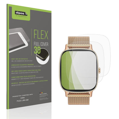 Matte Displayschutzfolie von dipos passend für coioc P122 1.85 Zoll, 100% Displayabdeckung und blasenfreie Montage