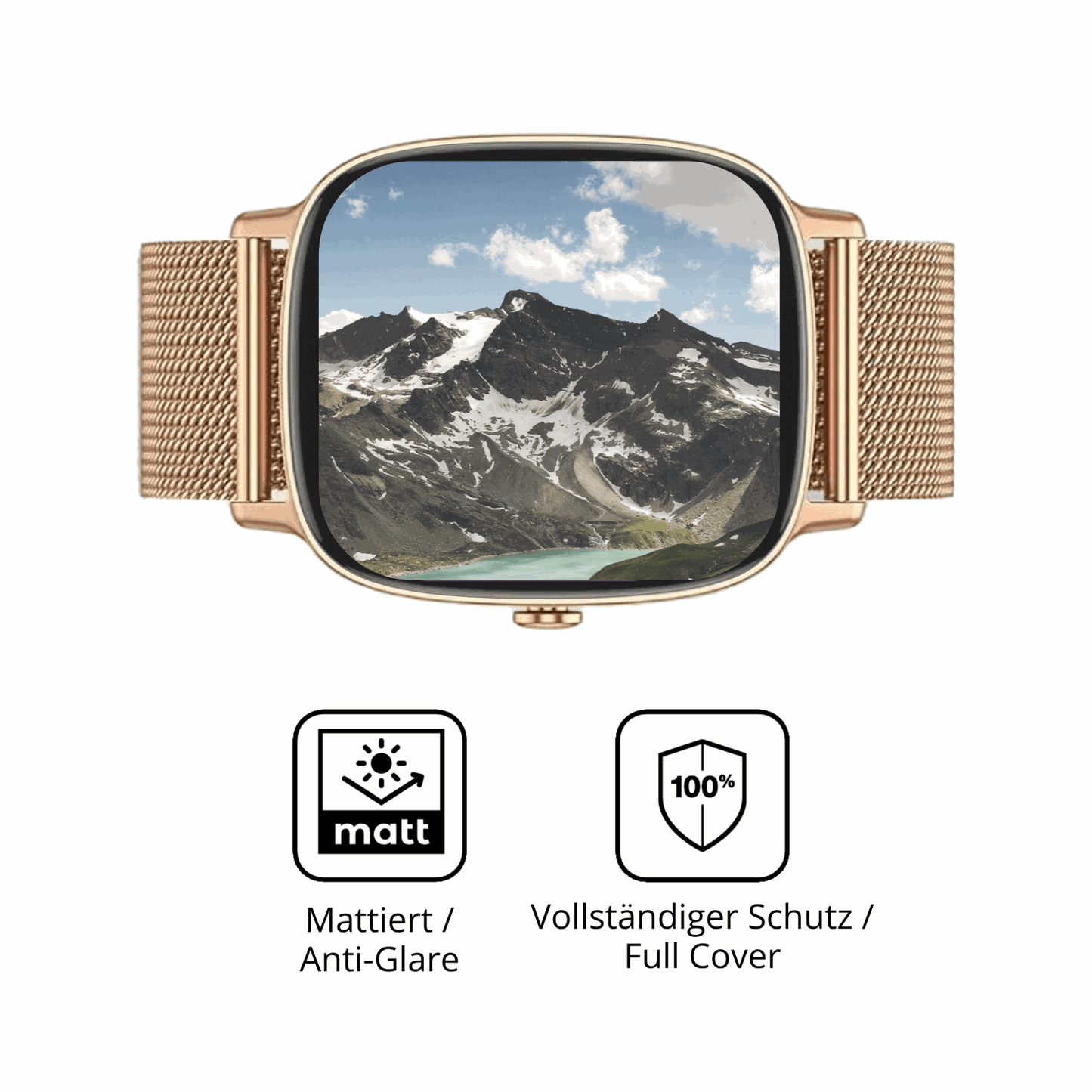 Flexible TPU-Folie passend zugeschnitten für coioc P122 1.85 Zoll, vollständige Abdeckung