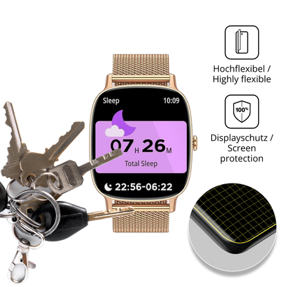 dipos Displayschutz für coioc P122 1.85 Zoll, transparente Oberfläche, geringe Dicke und perfekte Passform