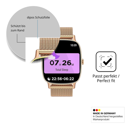 Schutzfolie mit optimaler Passform, zur Verwendung mit Hüllen geeignet