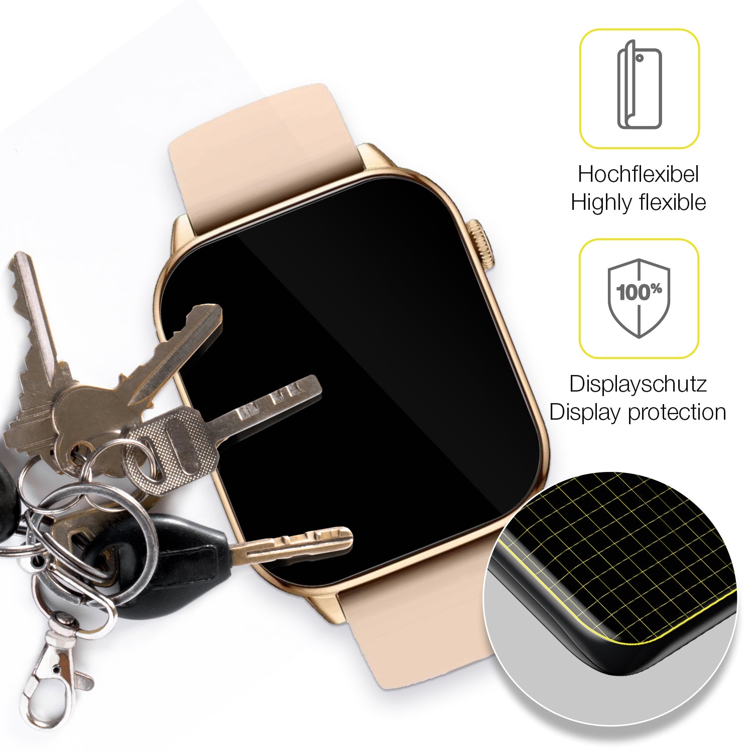 dipos Displayschutz für Colmi C60, transparente Oberfläche, geringe Dicke und perfekte Passform