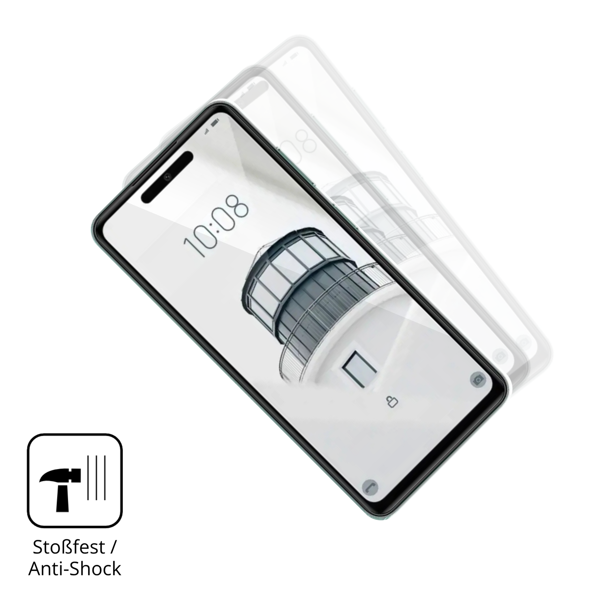 Schutz gegen Kratzer auf dem condornova 70 se Glas durch Schlüssel oder Ähnliches