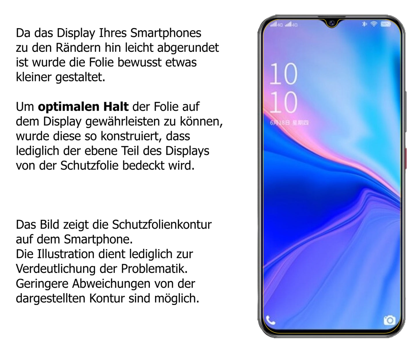 Privatsphäre-Schutz durch Sichtschutz-Folie passend zugeschnitten für Coolpad COOL10