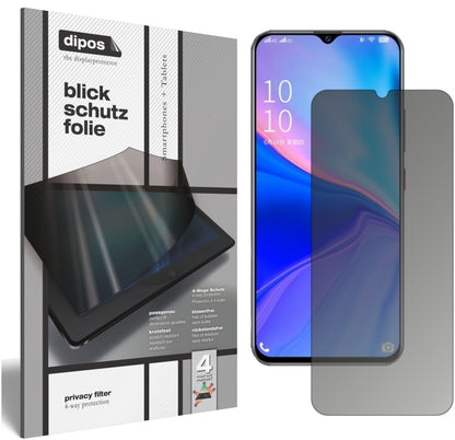 Blickschutzfolie von dipos passend für Coolpad COOL10, präziser Zuschnitt und blasenfrei montiert