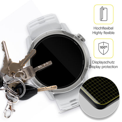 dipos Displayschutz für Coros Apex 4 42mm, transparente Oberfläche, geringe Dicke und perfekte Passform