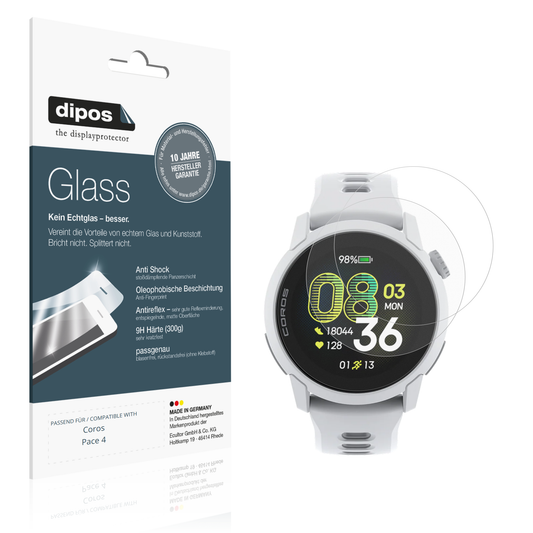 Matte Displayschutzfolie von dipos passend für corospace 4, 9H kratzfest und blasenfrei montiert