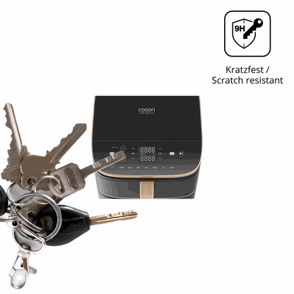 dipos Displayschutz für Cosori Turbo Tower Pro, mattierte Oberfläche, robuste Festigkeit und perfekte Passform