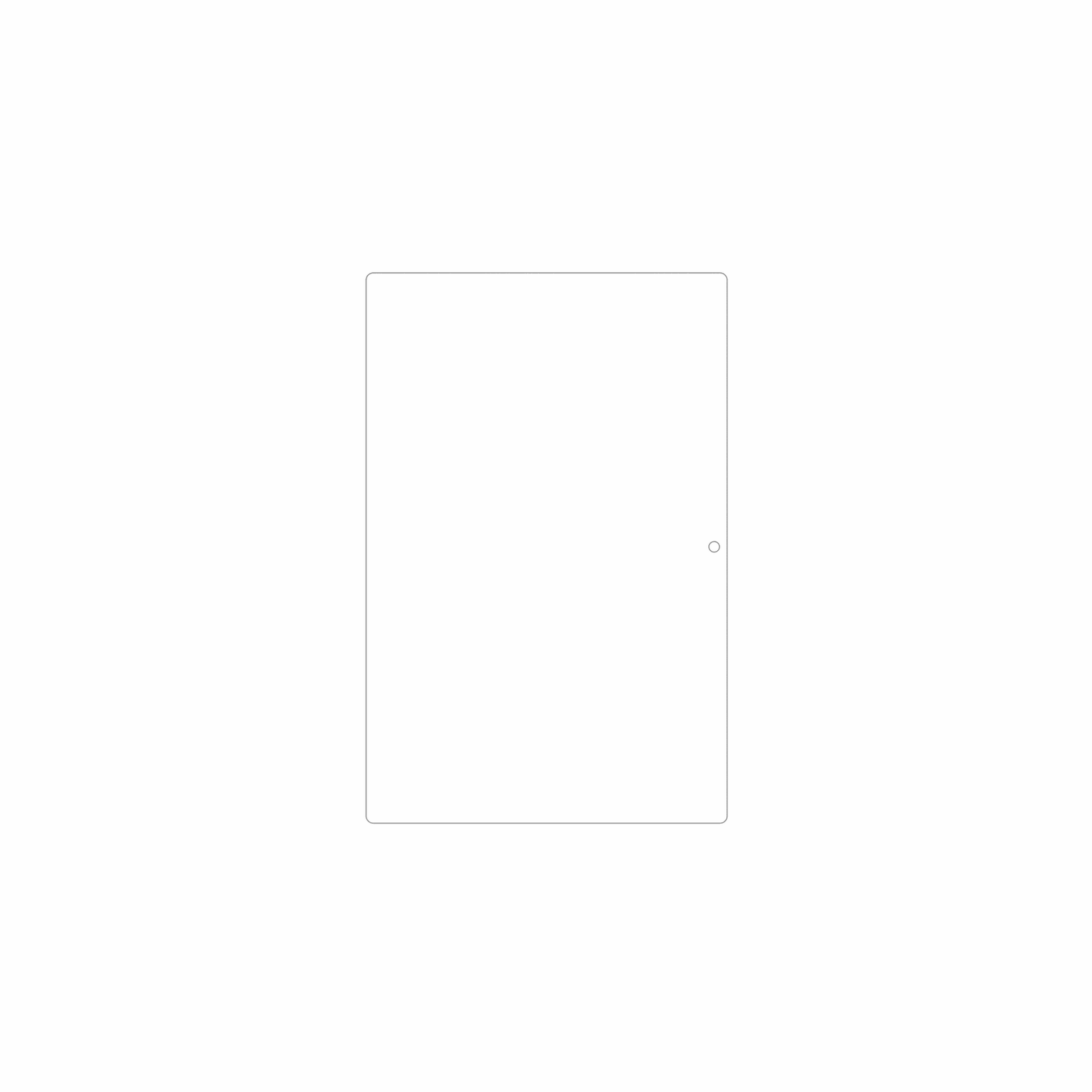 dipos Displayschutz für Crelander T40 10.1, mattierte Oberfläche, geringe Dicke und perfekte Passform