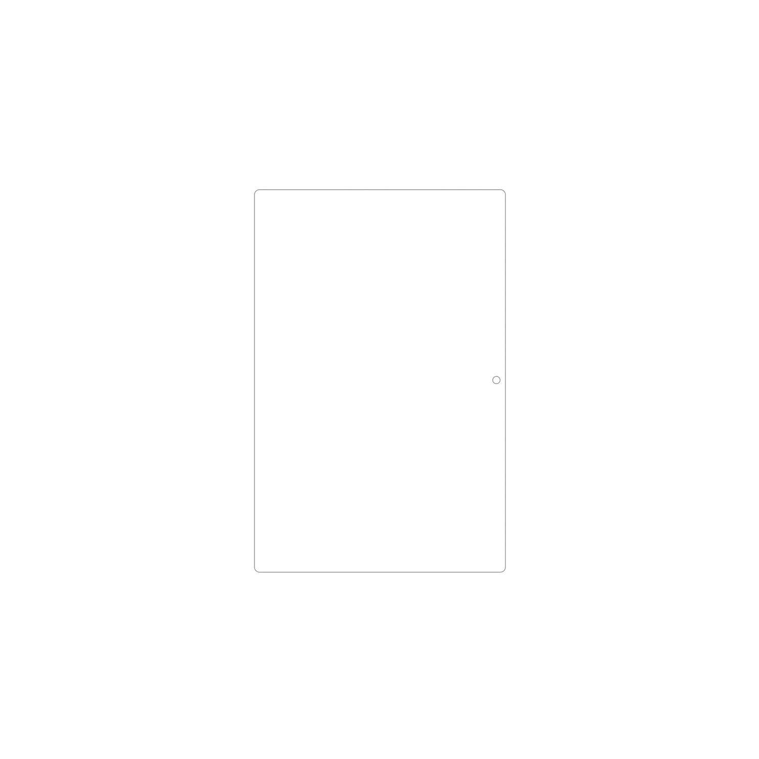 dipos Displayschutz für Crelander T40 10.1, mattierte Oberfläche, geringe Dicke und perfekte Passform