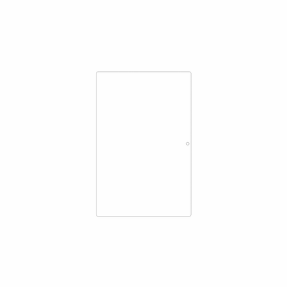 dipos Displayschutz für Crelander T40 10.1, mattierte Oberfläche, geringe Dicke und perfekte Passform