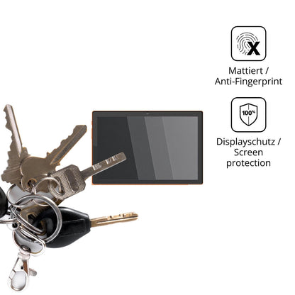 dipos Displayschutz für Crelander T70, mattierte Oberfläche, Blickschutzfilter und perfekter Passform