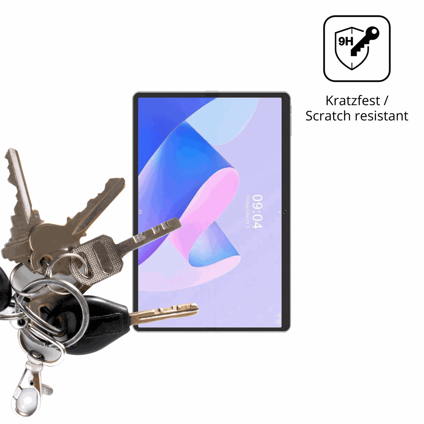 dipos Displayschutz für Crelander W30, mattierte Oberfläche, robuste Festigkeit und perfekte Passform