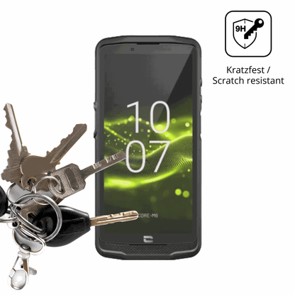 dipos Displayschutz für Crosscall Core M6, mattierte Oberfläche, robuste Festigkeit und perfekte Passform