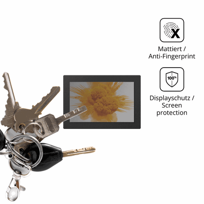 dipos Displayschutz für CrossControl CCpilot V1200, mattierte Oberfläche, Blickschutzfilter und perfekter Passform