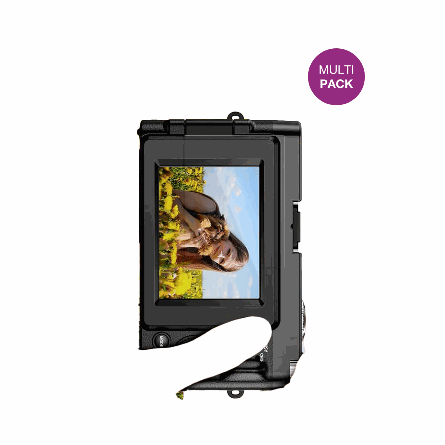 AboobuDigitalkamera 4K 48MP 3 Zoll mit aufgebrachter dipos Displayschutzfolie, glasklare Darstellung ohne Einschränkungen