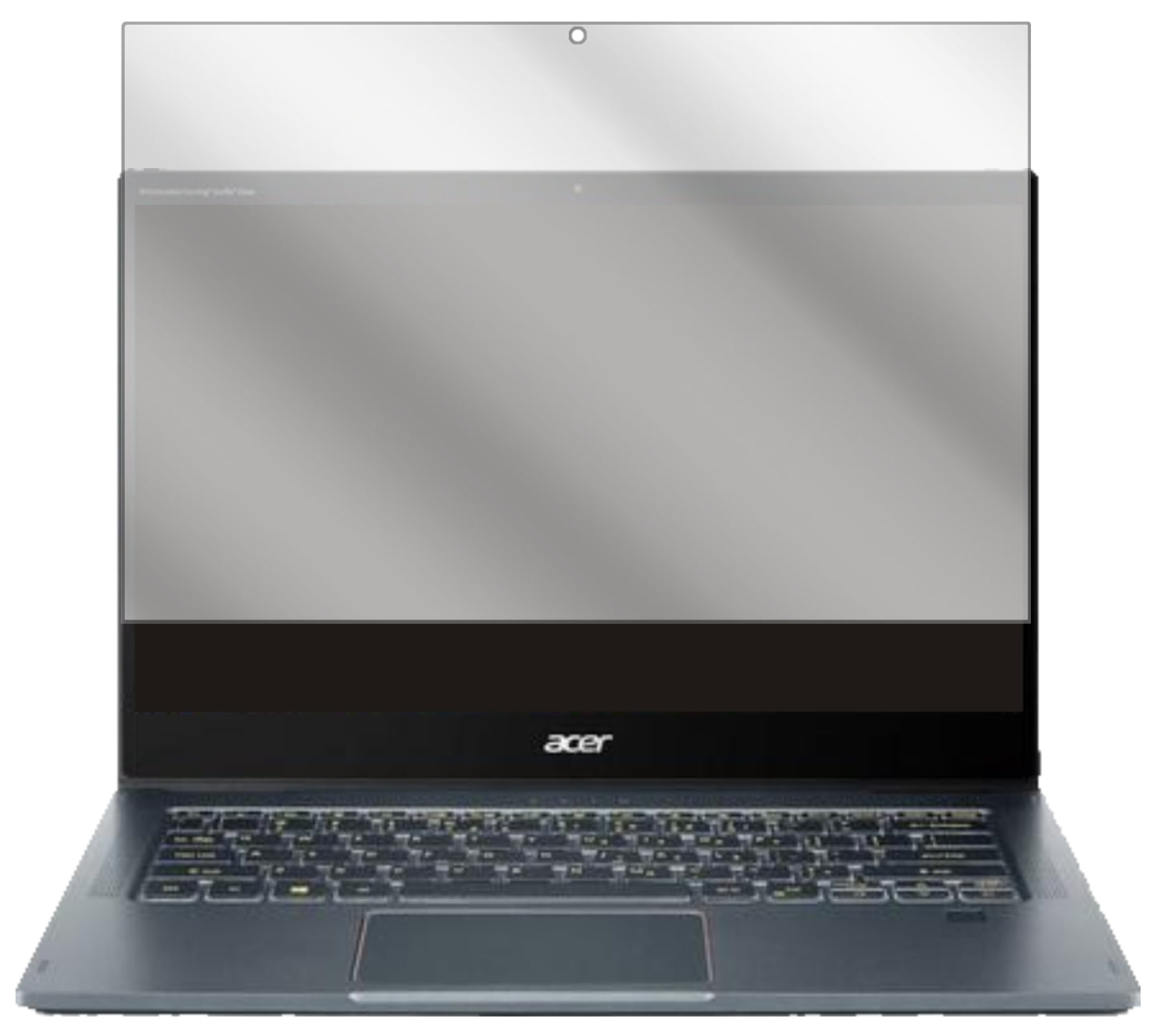 AcerSpin 7 5G 14 Zoll mit aufgebrachter dipos Displayschutzfolie, glasklare Darstellung ohne Einschränkungen