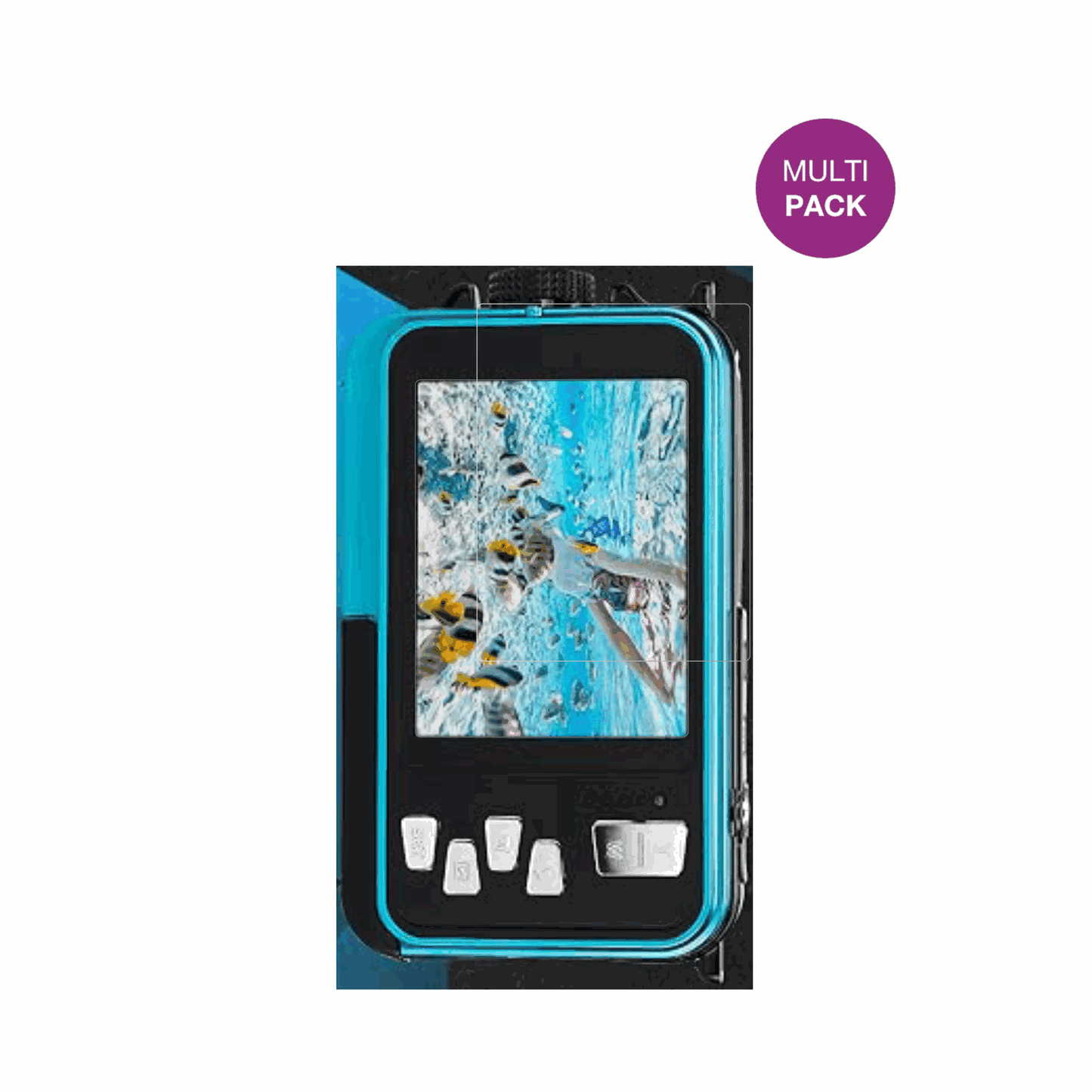 AgfaPhotoRealishot WP8000 mit aufgebrachter dipos Displayschutzfolie, glasklare Darstellung ohne Einschränkungen