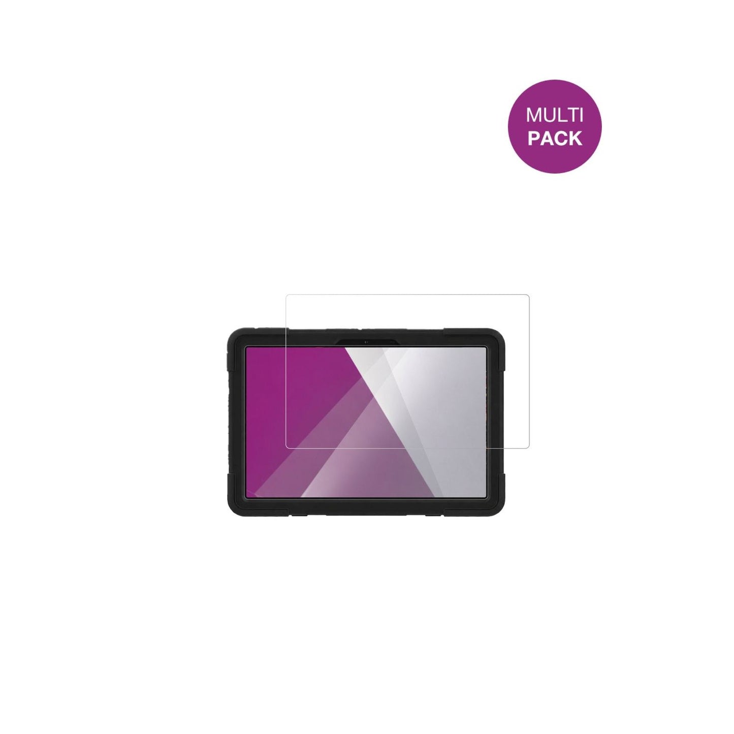 AGMPad P2 Active P2W mit aufgebrachter dipos Displayschutzfolie, glasklare Darstellung ohne Einschränkungen