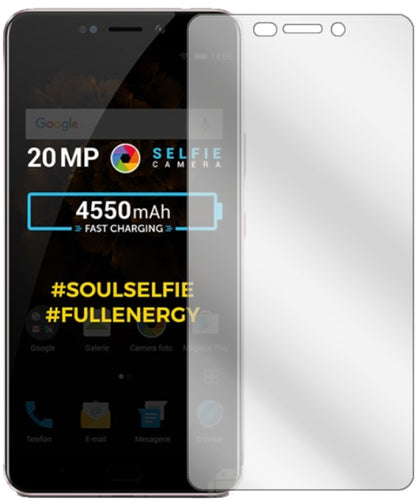 AllviewX4 Soul Xtreme mit aufgebrachter dipos Displayschutzfolie, glasklare Darstellung ohne Einschränkungen