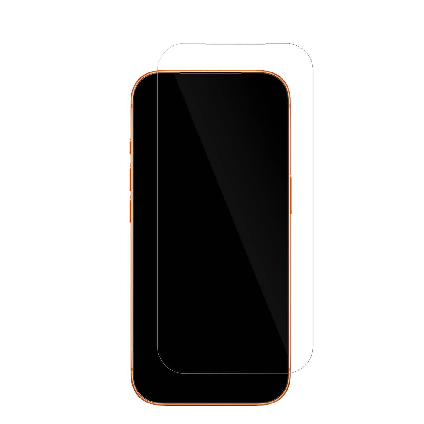 AppleiPhone 17 Pro mit aufgebrachter dipos Displayschutzfolie, glasklare Darstellung ohne Einschränkungen