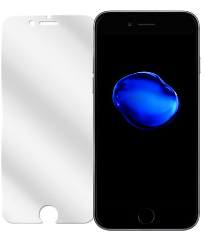 AppleiPhone 7 mit aufgebrachter dipos Displayschutzfolie, glasklare Darstellung ohne Einschränkungen