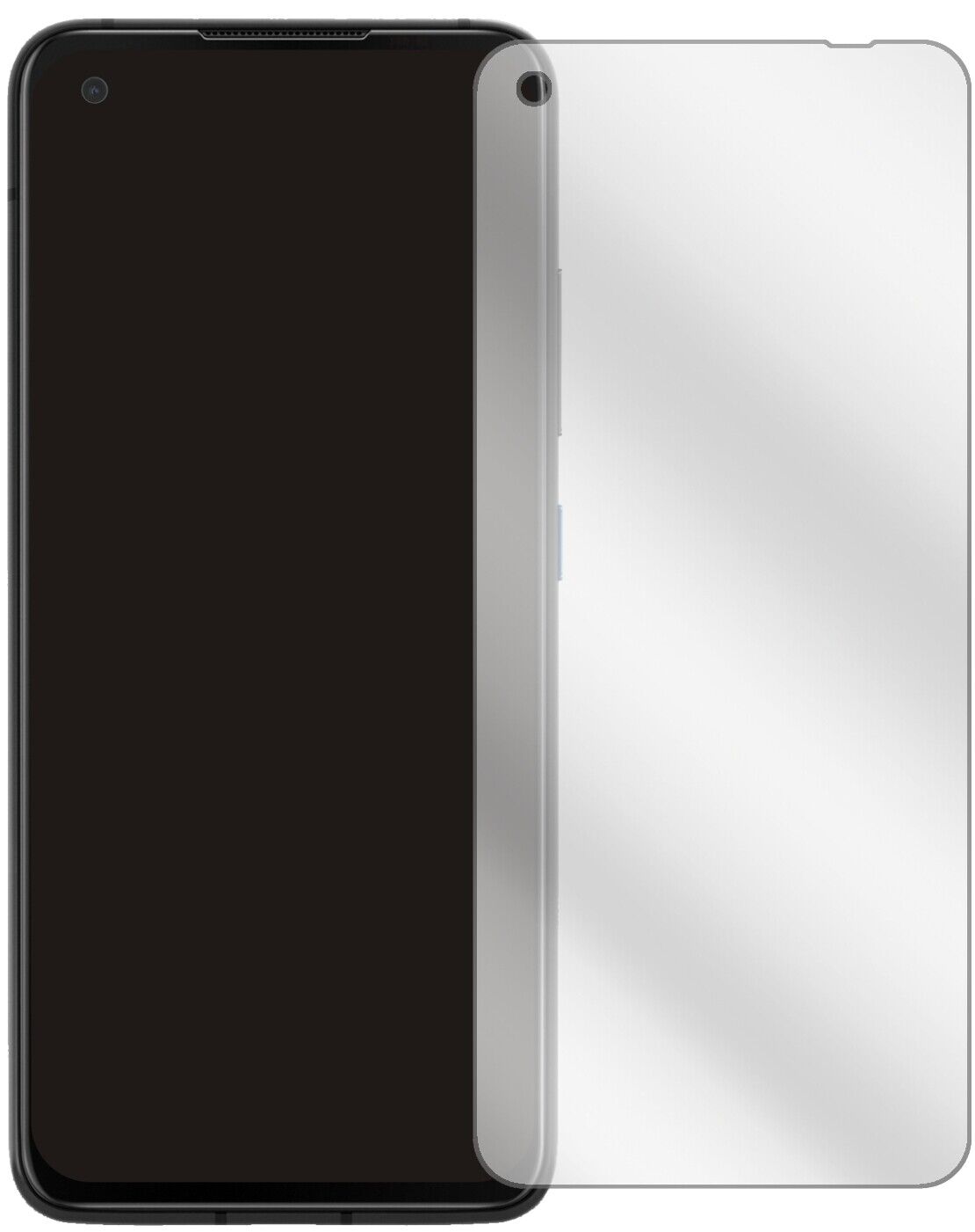 AsusZenfone 8 mit aufgebrachter dipos Displayschutzfolie, glasklare Darstellung ohne Einschränkungen
