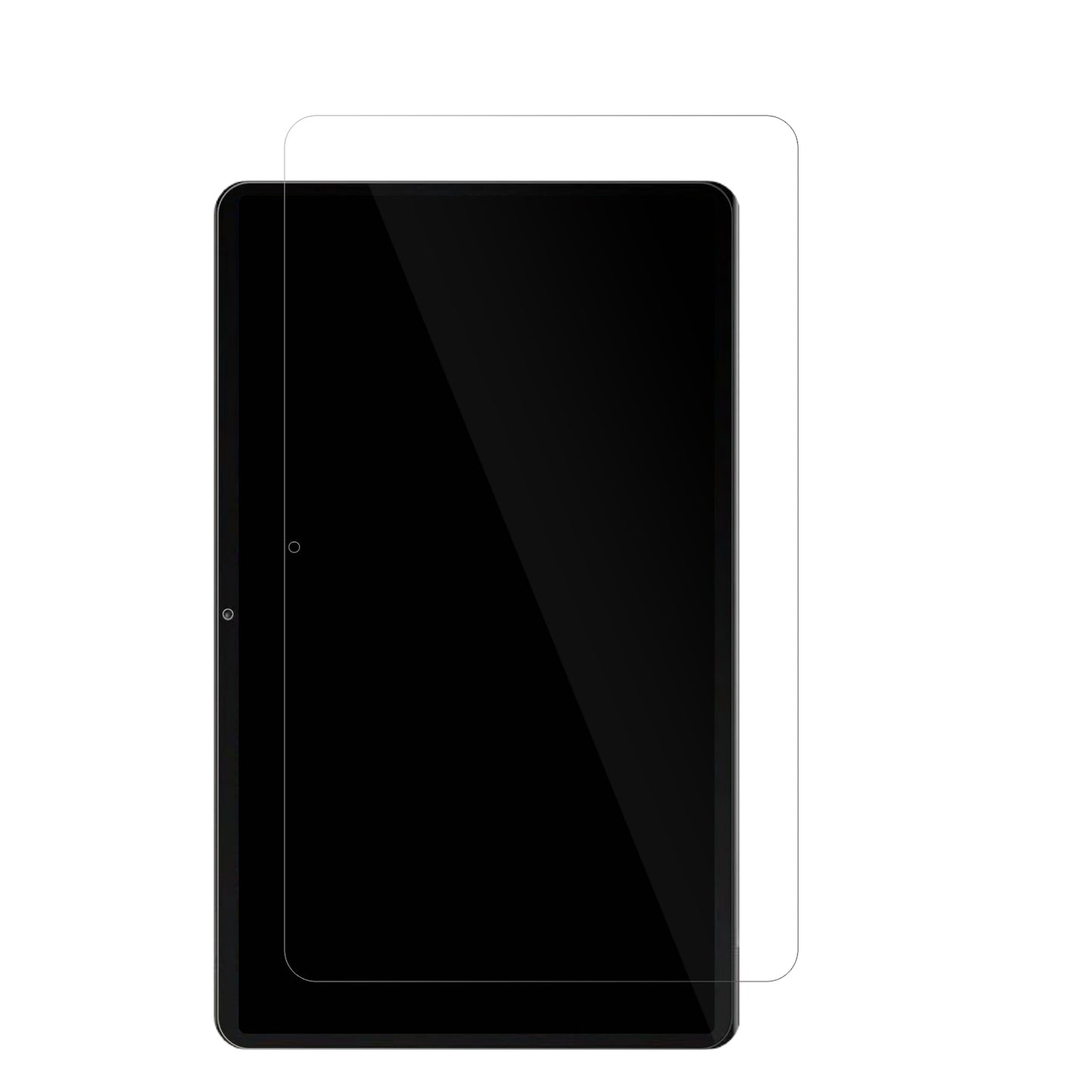 AzampTablet MES B3 mit aufgebrachter dipos Displayschutzfolie, glasklare Darstellung ohne Einschränkungen